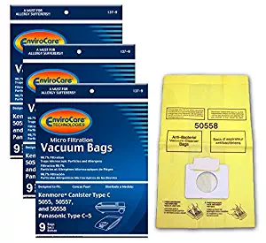 Best envirocare replacement vacuum bags for kenmore canister type c