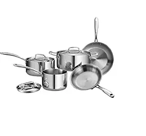 Best tramontina 10-piece stainless steel cookware set