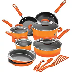 Best rachael ray 15-piece hard enamel cookware set