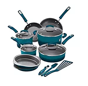 Best rachael ray 15 piece hard enamel cookware set