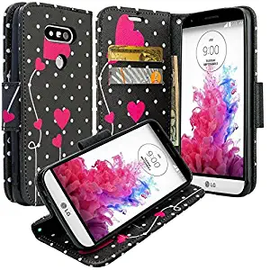 Best magnetic wallet phone case lg g5 purple