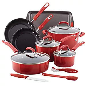 Best rachael ray cucina 12-pc cookware set agave blue