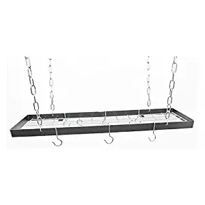 Best rogar black rectangular pot rack