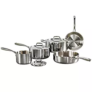 Best tramontina stainless steel tri-ply clad cookware set 8 piece