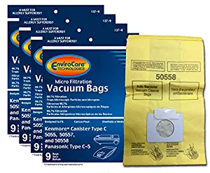 Best sears kenmore canister vacuum bags c/q 5055