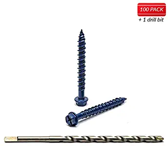 Best 1/4 inch tapcon drill bit size