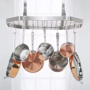 Best octagonal hanging pot rack weight
