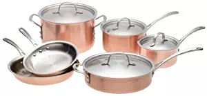 Best 10pc ss cookware set – copper