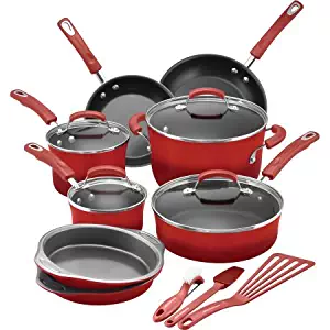 Best rachael ray 15-piece hard enamel cookware set