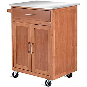 Best kitchen cart stainless steel top