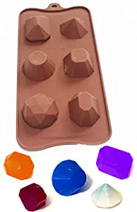 X-Haibei 3D Gem Cool Ice Cube Chocolate Soap Plaster Crayon Mold Silicone Party Maker