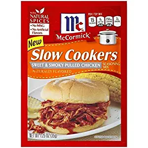 McCormick Slow Cookers Sweet & Smoky Pulled Chicken Seasoning Mix (Case of 12)