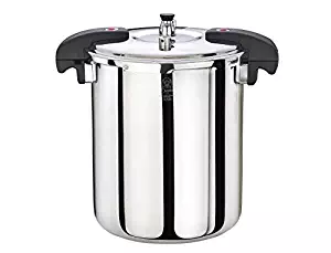 Buffalo QCP420 21-Quart Stainless Steel Pressure Cooker [Classic series]