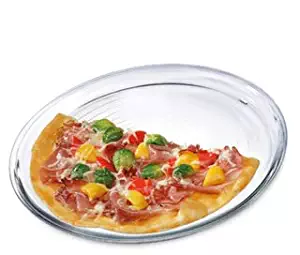 Simax Glassware Glass Pizza Form | Heat, Cold and Shock-Proof Borosilicate Glass, Made in Europe, Dishwasher Safe, 12.5-inches