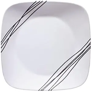 CorelleSimple Sketch Dinner Plate, 10-1/4-Inch, Square