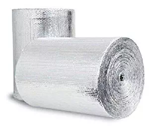 Double Bubble Reflective Foil Insulation: (48 in X 10 Ft Roll) Industrial Strength, Commercial Grade, No Tear, Radiant Barrier Wrap for Weatherproofing Attics, Windows, Garages, RV's, Ducts & More! …