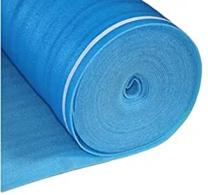 AMERIQUE AMBLPD3M 3-in-1 Heavy Duty Foam 3mm Thick Premium Flooring Underlayment Padding with Tape and Vapor Barrier, 200 Square', Royal Blue, 200 Square Feet