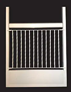 Designer Screen Door Grille, Pet Screen Door Guard, By All Weather (White), Aluminum,