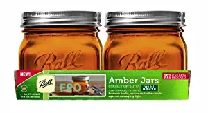 Jarden Home Brands 1440069045 Ball Collection Elite Performance Series Amber WM (16oz) Pint 4/4 - Quantity 1