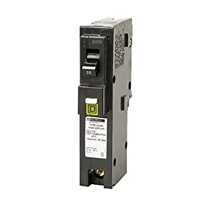 Square D by Schneider Electric HOM120PCAFIC Homeline Plug-On Neutral 20 Amp Single-Pole CAFCI Circuit Breaker,