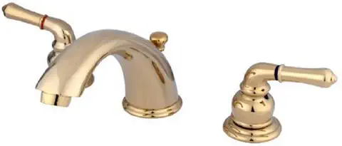 Kingston Brass KB962 Magellan II Widespread Lavatory Faucet 8-Inch to 16-Inch Centers, Polished Brass