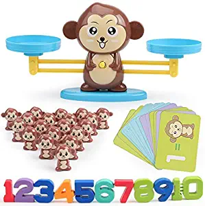 Educational Toys for Children,Learning for Intellectual Development, Monkey Balance Boy and Girl Math Toys, Family Essentials
