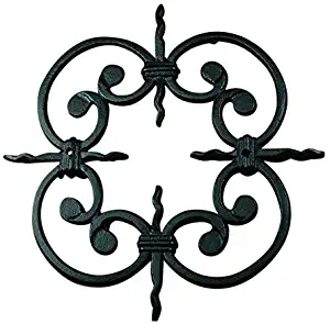 Speakeasy, Window or Gate Grille, Solid Iron, Black Finish Deco Grille #2