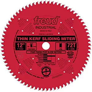 Freud 12" x 72T Thin Kerf Sliding Compound Miter Saw Blade (LU91R012)
