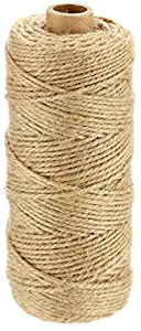 2mm Thick 328 Feet Jute Twine,Natural Jute Rope String,Durable Craft Twine,Packing String for DIY Crafts,Wedding Decorations,Gift Wrapping,Home Garden Application