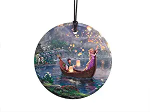 Trend Setters Disney – Tangled – Rapunzel – Flynn – Paper Lantern Festival – Starfire Prints Hanging Glass – Light Catching Hanging Décor – Ideal for Gifting and Collecting