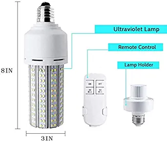 New Sunshine 100W LED Corn Light Bulb with Remote Control Timer for Home,Warehouse and Supermarket,Office,Restaurant …