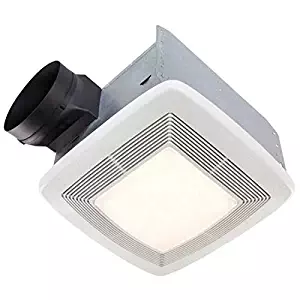 Broan QTXE110FLT Fluorescent Light Ultra Silent Bath Fan and Light, 110 CFM 42 Watt