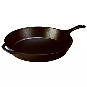 Lodge 13.25 Pre Seasoned Inch Cast Iron Skillet. Large Classic Cast Iron Skillet for Family Size Meals