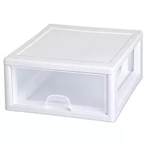 Sterilite 23018006 16 Quart Stacking Drawer, Clear