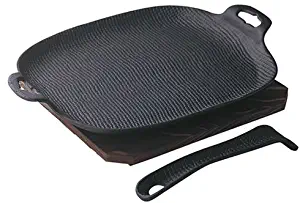 Oigen Nambu Ironware U-33 Frying Pan Grill Solid Type Black Color