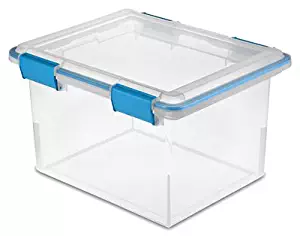 Sterilite 19334304 18.5 " X 14.88" X 11.13" 32 Quart Clear Gasket Box