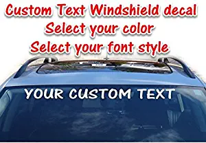 Custom Text Vinyl Windshield Decal Personalized Window Sticker Banner 3.75