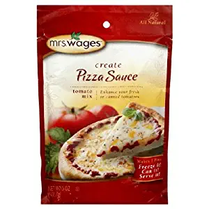 Mrs. Wages Pizza Sauce Tomato Canning Mix, 5 Ounce Package (VALUE case of 12 Packages)