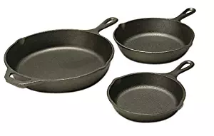 Lodge Cast-Iron 3-Piece Skillet Set