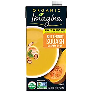 Imagine Organic Creamy Light Sodium Butternut Squash Soup, 12 Count