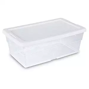 Sterilite Storage Box 13.5 X 8.3 X 4.8, 6 Qt. Clear - Pack of 2