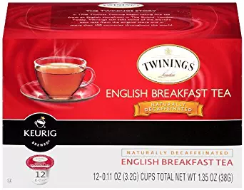 Twinings English Breakfast Decaf Tea Keurig K-Cups, 72 Count