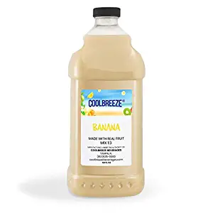 Coolbreeze Beverages Ready to Use Premium Frozen Drink Slush Mix - Banana - 1/2 gal