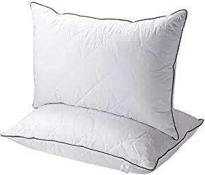 Sable Standard Pillows for Sleeping, 2 Pack Hotel Bed Pillow with Adjustable Down Alternative, Good for Side and Back Sleepers, 26×18 inch