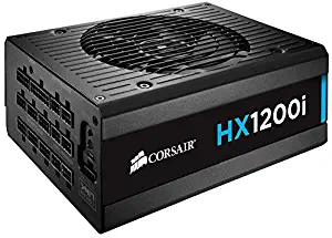 Corsair HXi Series, HX1200i, 1200 Watt, 80+ Platinum Certified, Fully Modular - Digital Power Supply