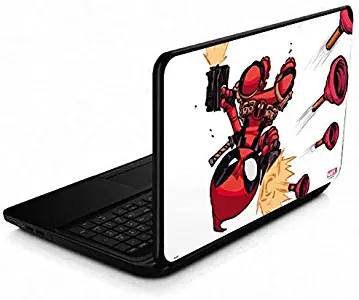 Skinit Decal Laptop Skin for 15.6 in 15-d038dx - Officially Licensed Marvel/Disney Deadpool Baby Fire Design