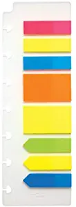 TUL Custom Note-Taking System Discbound Page Flags, 2 1/2" x 6 3/4", Assorted, Pack of 200