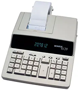 Monroe 6120 Heavy Duty Desktop Printing Calculator Adding Machine