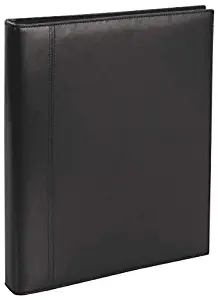 Office Depot Brand Premium Leatherette Presentation Binder, 1" Rings, Black