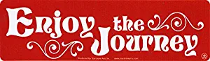 StarShine Arts Enjoy The Journey - Small Bumper Sticker or Laptop Decal (1.75